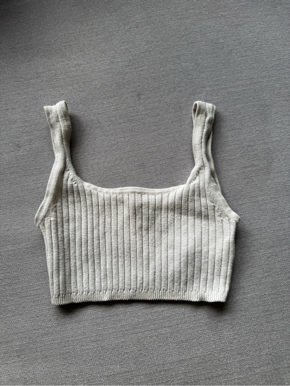 Wilfred Ribbed Crop Tank - Ivory